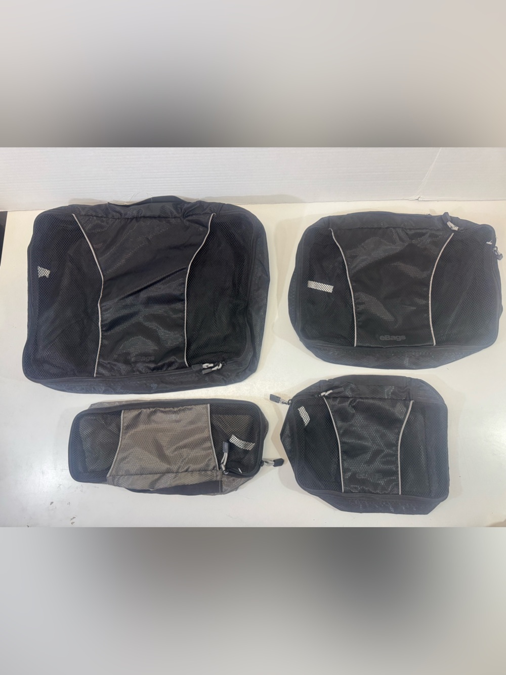Ebags Men's Black Travel Packing Cube Set - 4 Piece
